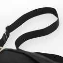 PRADA Shoulder Bag Nylon Black Silver Auth 165117-14