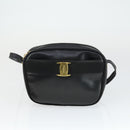 Salvatore Ferragamo Shoulder Bag Leather 3 Set Brown Black Auth 165121-16