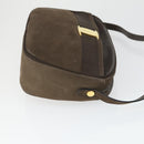 Salvatore Ferragamo Shoulder Bag Leather 3 Set Brown Black Auth 165121-4