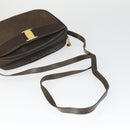 Salvatore Ferragamo Shoulder Bag Leather 3 Set Brown Black Auth 165121-5