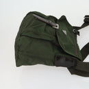 PRADA Shoulder Bag Nylon 3 Set Black Navy khaki Auth 165123-11