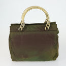 PRADA Shoulder Bag Nylon 3 Set Khaki Black Auth 165124-10