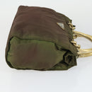 PRADA Shoulder Bag Nylon 3 Set Khaki Black Auth 165124-11
