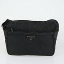 PRADA Shoulder Bag Nylon 3 Set Khaki Black Auth 165124-16