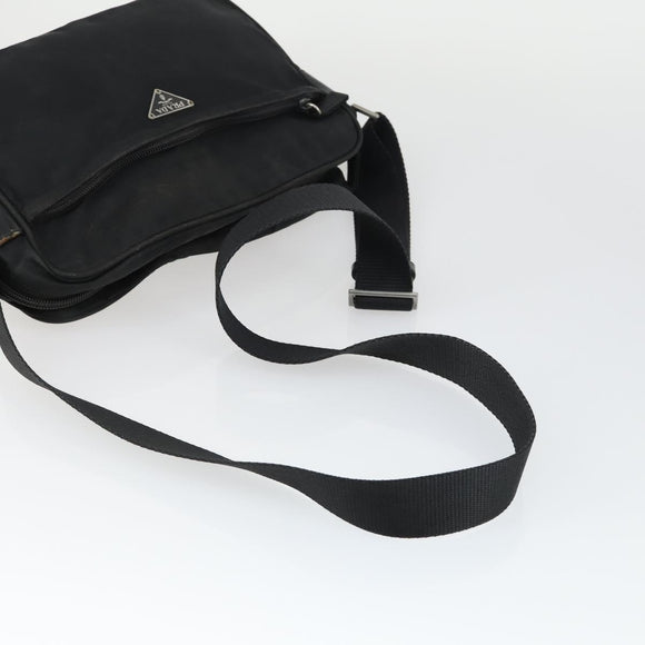 PRADA Shoulder Bag Nylon 3 Set Khaki Black Auth 165124