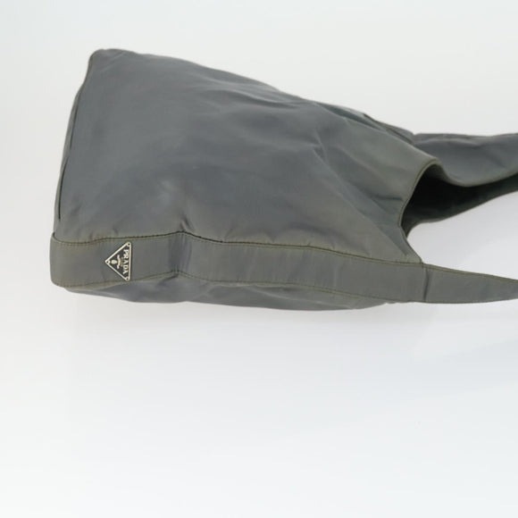PRADA Shoulder Bag Nylon 3 Set Khaki Black Auth 165124