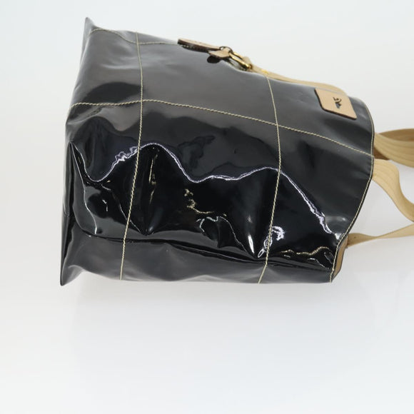 Salvatore Ferragamo Bag leather Patent 4 Set Black Beige white Auth 165131