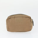 PRADA Sports Pouch Nylon 6 Set Brown Black Light blue Auth 165132-13