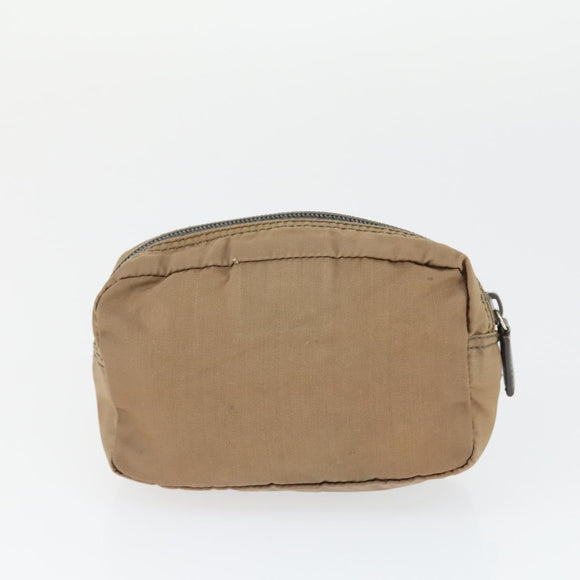 PRADA Sports Pouch Nylon 6 Set Brown Black Light blue Auth 165132