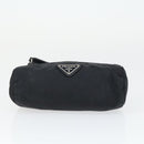 PRADA Sports Pouch Nylon 6 Set Brown Black Light blue Auth 165132-17