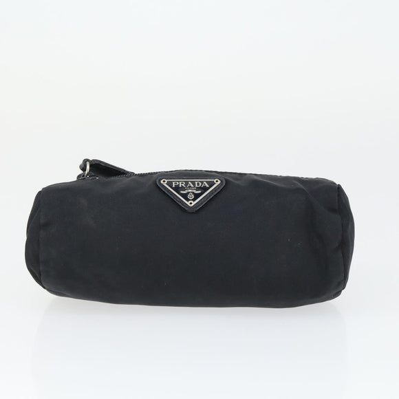 PRADA Sports Pouch Nylon 6 Set Brown Black Light blue Auth 165132