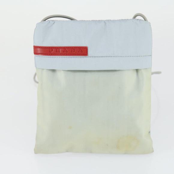 PRADA Sports Pouch Nylon 6 Set Brown Black Light blue Auth 165132