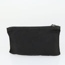 PRADA Sports Pouch Nylon 6 Set Brown Black Light blue Auth 165132-28