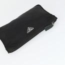 PRADA Sports Pouch Nylon 6 Set Brown Black Light blue Auth 165132-29