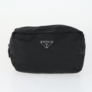 PRADA Sports Pouch Nylon 6 Set Brown Black Light blue Auth 165132-2
