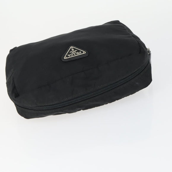 PRADA Sports Pouch Nylon 6 Set Brown Black Light blue Auth 165132