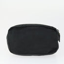 PRADA Sports Pouch Nylon 6 Set Brown Black Light blue Auth 165132-8