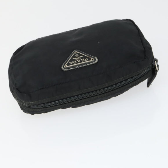 PRADA Sports Pouch Nylon 6 Set Brown Black Light blue Auth 165132