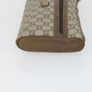 GUCCI GG Plus Supreme Clutch Bag PVC Leather 2 Set Beige Auth 165135-11