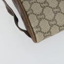 GUCCI GG Plus Supreme Clutch Bag PVC Leather 2 Set Beige Auth 165135-14