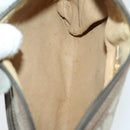 GUCCI GG Plus Supreme Clutch Bag PVC Leather 2 Set Beige Auth 165135-15