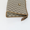 GUCCI GG Plus Supreme Clutch Bag PVC Leather 2 Set Beige Auth 165135-4