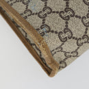 GUCCI GG Plus Supreme Clutch Bag PVC Leather 2 Set Beige Auth 165135-7