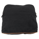 HERMES Bolide Pouch GM Canvas Black Gold Auth 165136-2