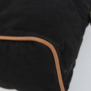 HERMES Bolide Pouch GM Canvas Black Gold Auth 165136-7