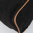 HERMES Bolide Pouch GM Canvas Black Gold Auth 165136-14