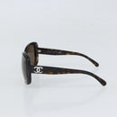 CHANEL Sunglasses plastic Black CC Auth 165138-4