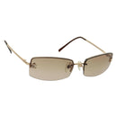 Christian Dior Sunglasses metal Brown Auth 165140V-1