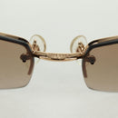Christian Dior Sunglasses metal Brown Auth 165140V-10