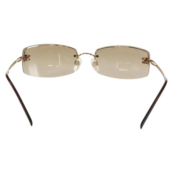 Christian Dior Sunglasses metal Brown Auth 165140V