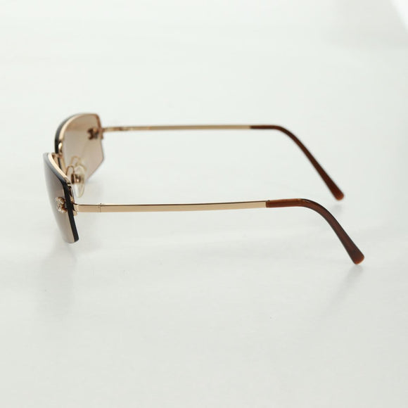 Christian Dior Sunglasses metal Brown Auth 165140V