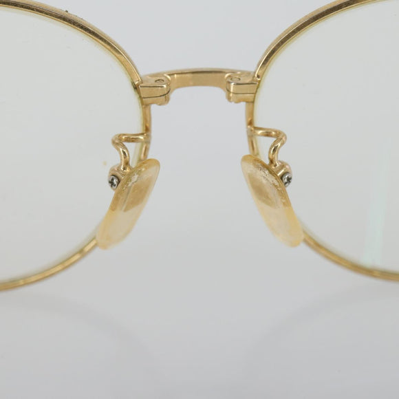 Christian Dior Celine Balenciaga Glasses metal 4 Set Brown Gold Auth 165141