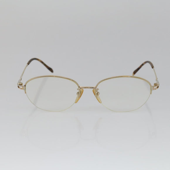 Christian Dior Celine Balenciaga Glasses metal 4 Set Brown Gold Auth 165141