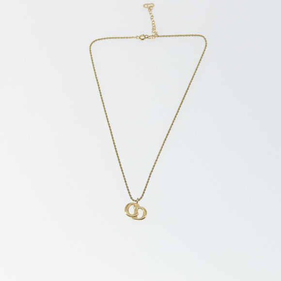Christian Dior Necklace metal 7 Set Gold Auth 165144
