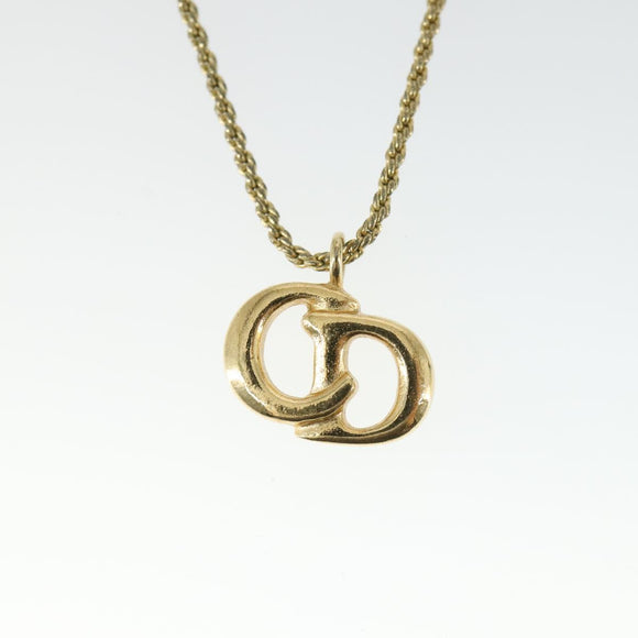 Christian Dior Necklace metal 7 Set Gold Auth 165144