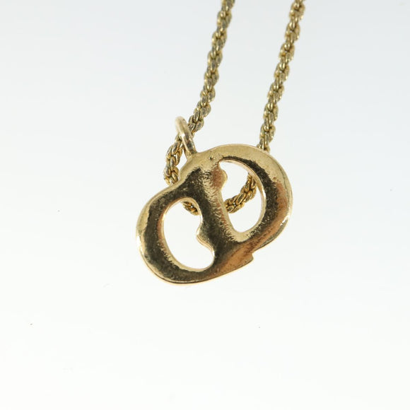 Christian Dior Necklace metal 7 Set Gold Auth 165144