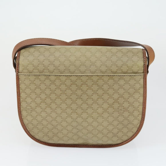 CELINE MCM Loewe Vicetos Logogram Shoulder Bag PVC 4 Set Beige Black Auth 165148