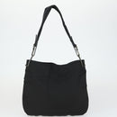 GUCCI GG Canvas Shoulder Bag Nylon Leather 4 Set Black Beige Auth 165149-10