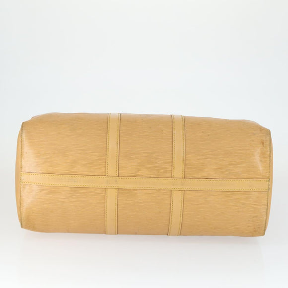 LOUIS VUITTON Epi Keepall 50 Boston Bag Beige M42941 LV Auth 165160