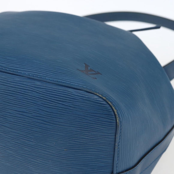 LOUIS VUITTON Epi Petit Noe Schultertasche Blau M44105 LV Auth 165161