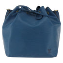 LOUIS VUITTON Epi Petit Noe Schultertasche Blau M44105 LV Auth 165161-13