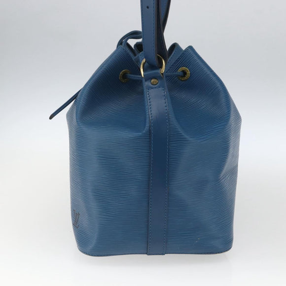 LOUIS VUITTON Epi Petit Noe Schultertasche Blau M44105 LV Auth 165161