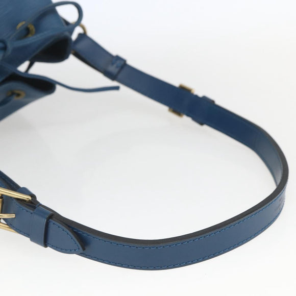 LOUIS VUITTON Epi Petit Noe Schultertasche Blau M44105 LV Auth 165161