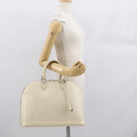 LOUIS VUITTON Epi Alma GM Hand Bag White Yvoire M4032J LV Auth 165162