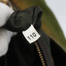 PRADA Shoulder Bag Nylon Leather Khaki Gold Auth 165173-12