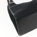 GUCCI GG Canvas Jackie Shoulder Bag Black Silver 01719 Auth 165174V-15